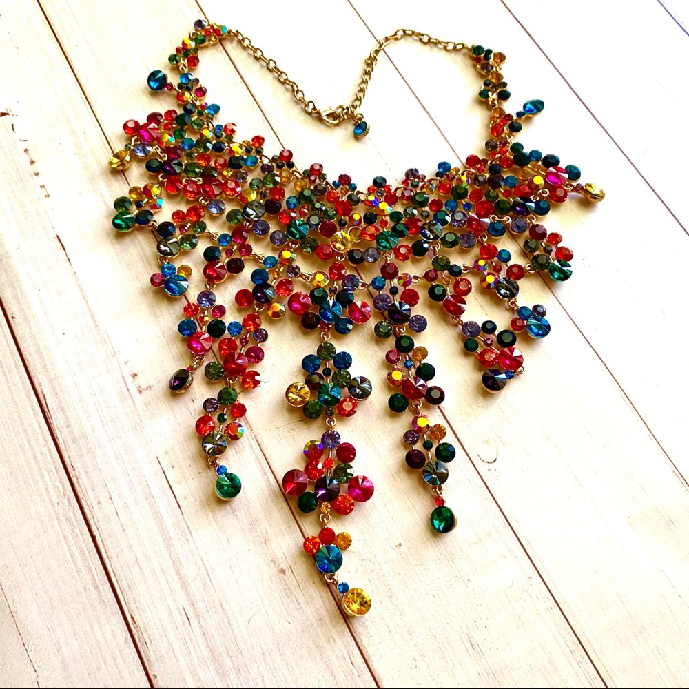 Unique And Different Multicolored Statement Neckl… - image 2